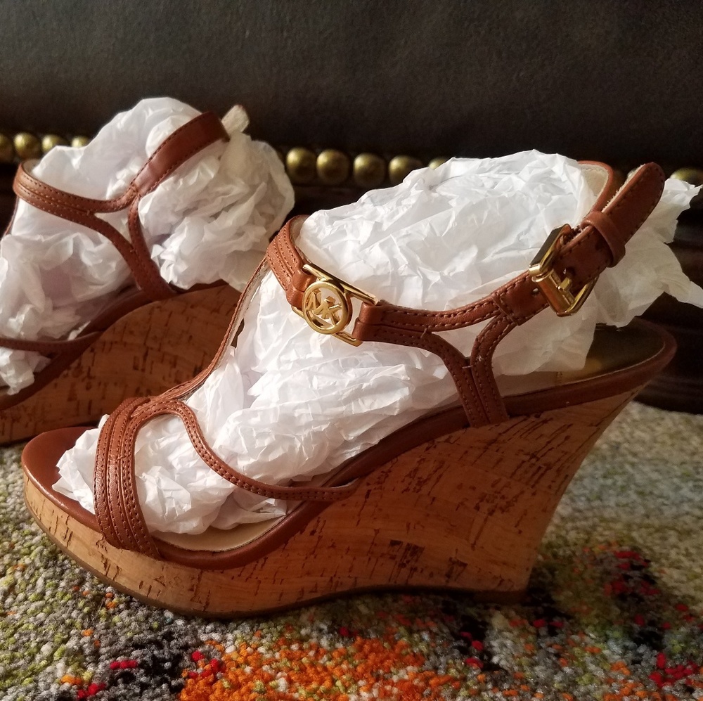 Michael Kors wedge sandals size 5